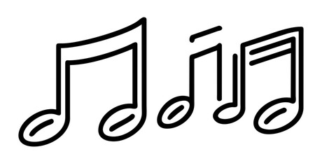 Music notes, music, music beat, music icon music-themed icons, featuring music notes, beats, and other musical elements, perfect for adding rhythm and melody to your designs.