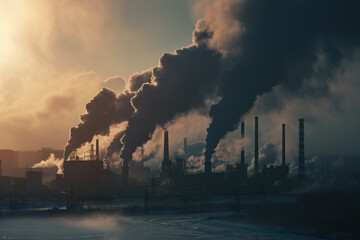 factory emitting smoke into the air