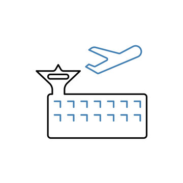 recommend clip art: airport concept line icon. Simple element illustration. airport concept outline symbol design.