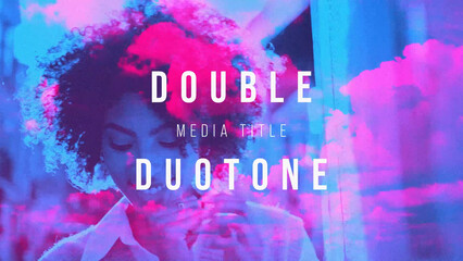 Double Duotone Media Title