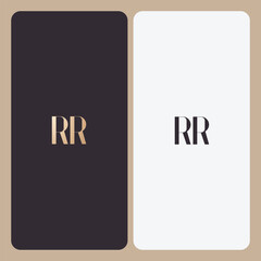 RR logo deign vector image