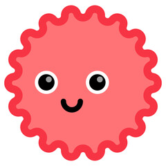 Obraz premium Smile star shape cartoon. Vector illustration. 