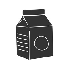 Drink Container Icon Silhouette Illustration. Liquid Vector Graphic Pictogram Symbol Clip Art. Doodle Sketch Black Sign.