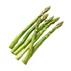 asparagus isolated on a white background with clipping path.