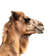 camel isolated on a white background with clipping path.