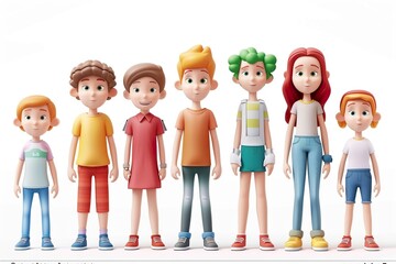 Fototapeta premium group of children