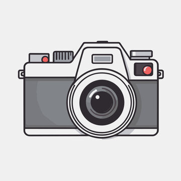 Camera icon logo illustration clipart vector design