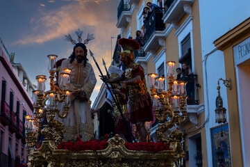 Paso de Misterio de la hermandad de la Amargura, semana santa de Sevilla	