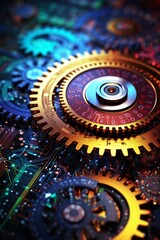 Golden gears and circuit board