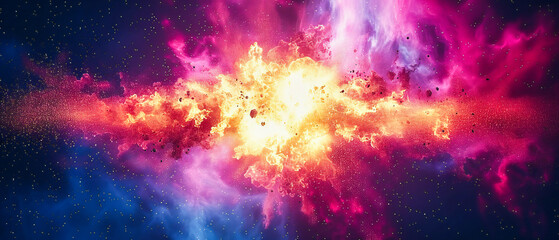 A Mesmerizing Nebula, Swirling in Cosmic Hues, Offers a Glimpse into the Infinite Beauty and...