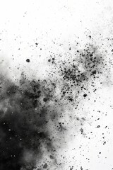 Black and white abstract painting