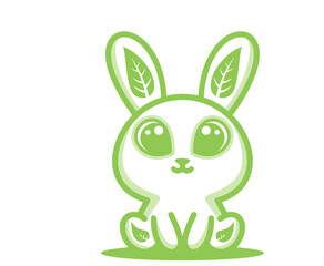 rabbit with grass