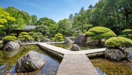 Fototapeta na wymiar japanese garden zen