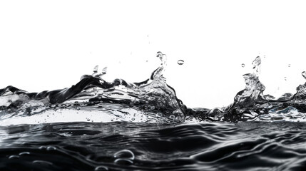 Black and White Splash of Water