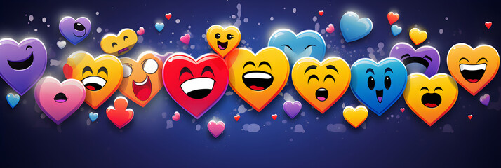 Showcasing a Selection of Vibrant Facebook Reaction Emoticons: Like, Love, Haha, Wow, Sad, Angry Icons
