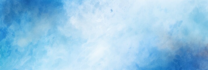 Fototapeta premium Light Blue Grunge Splash Texture Background with Copy Space for Image or Text. Watercolor Brush