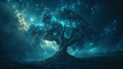 a very old fantasy tree