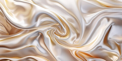 Obraz premium Ivory and gold satin fabric 