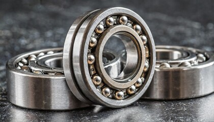 stainless steel bearings ball bearings - obrazy, fototapety, plakaty