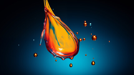 Painting splash art abstract artistic paint drop, color drop wallpaper Ai generated image