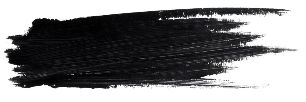 Black marker paint texture isolated on white background