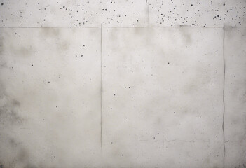 Background and texture of white concrete wall with lines and holes
