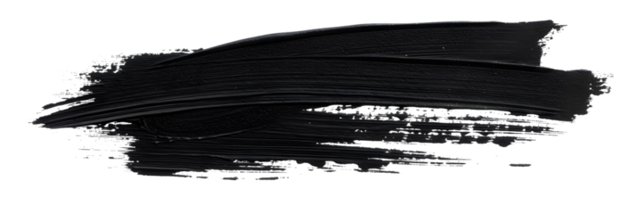 Black marker paint texture isolated on white background