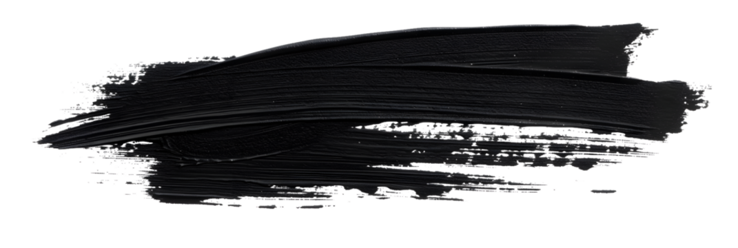 Black marker paint texture isolated on white background