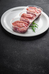 pork brains raw edible offal meat fresh food tasty fresh healthy eating cooking appetizer meal food snack on the table copy space food background