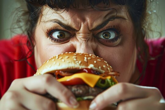 woman with obesity ,unhealthy living concept