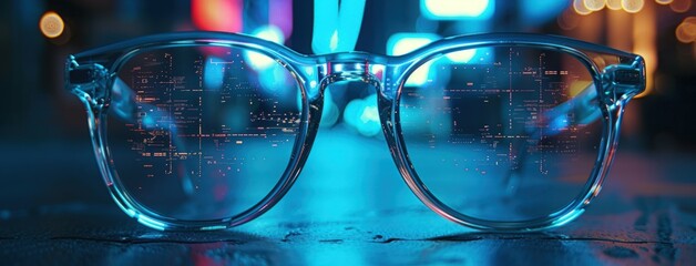glasses with blurred technology