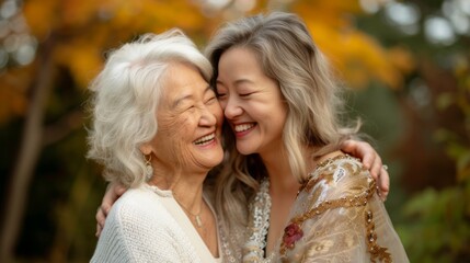 Fototapeta premium Two People Sharing a Warm, Loving Moment