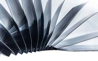 Aperture Blades Crafting Dynamic Compositions Isolated on Transparent Background.