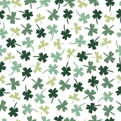 Saint Patrick's day hand drawn seampless pattern