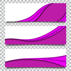 Collection of banners for design. Sale label message for advertising. Vector