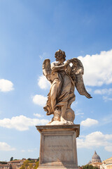 angel statue on the Sant'Angelo Bridge in Rome