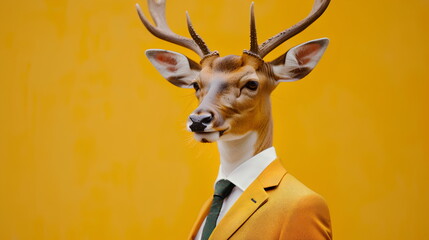 Deer in suit