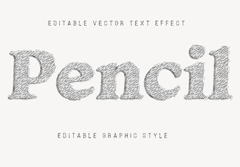 Pencil Editable Text  Effect