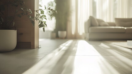 Fototapeta premium Minimalist living room interior