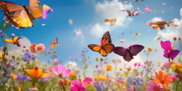 butterflies in the meadow