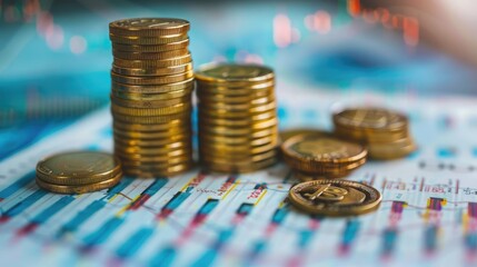 financial, finance, investment, chart, graph, invest, interface, indicator, rising, stock. drawing line to calculation indicator chart and graph is tools of investment. financial finance stock