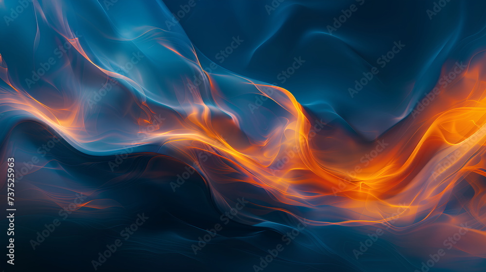 Canvas Prints abstract dynamic energy wave