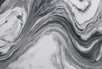 Acrylic Fluid Art Monochrome gray waves and stains Marble background for presentation background
