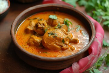 Delicious Indian curry Murg Makhanwala or butter chicken