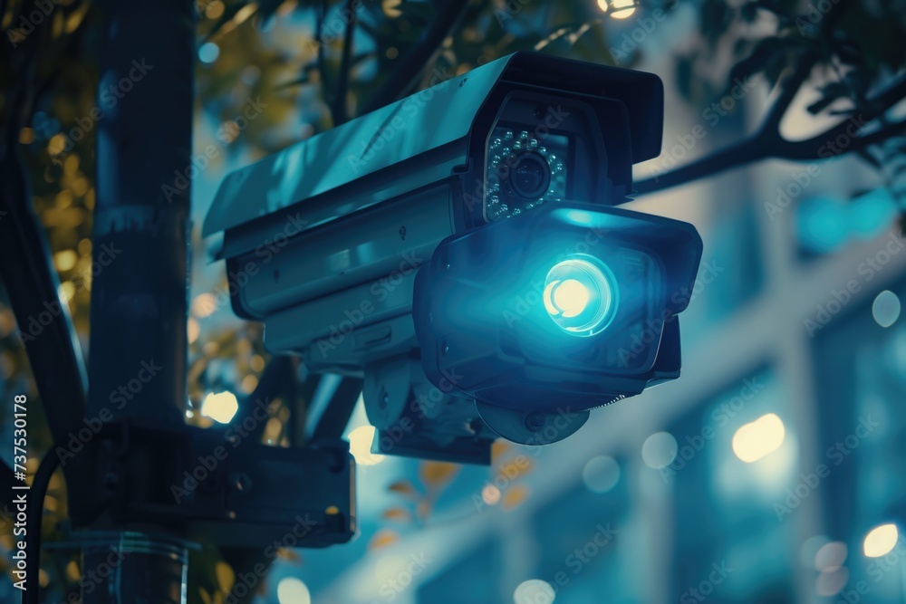 Poster a picture of a traffic light with a green light in front of a building. suitable for illustrating ur