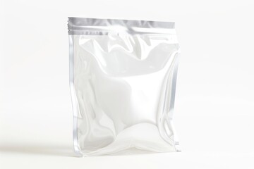 A bag of white sugar sitting on top of a table. Suitable for food and cooking-related content