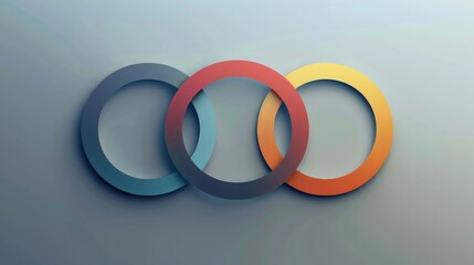 An infographic template featuring Venn diagrams with two, three, and four circles, ready for customization