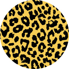 Animal Print Circle Shape Sticker © Mystikal Forest