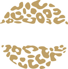Animal Print Circle Shape Sticker