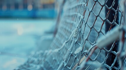 A detailed view of a chain link fence. This image can be used to depict security, boundaries, or enclosure. - obrazy, fototapety, plakaty